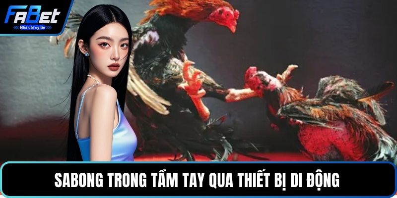 Sabong trong tầm tay qua thiết bị di động